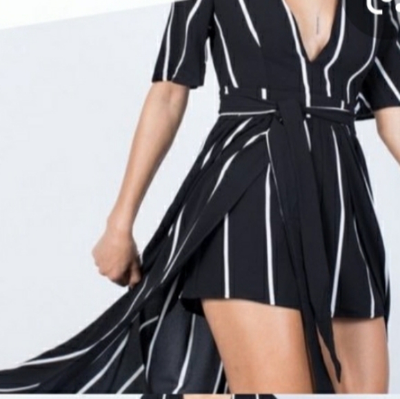 Haute Monde Pants - Beautiful Black/White Romper/Dress